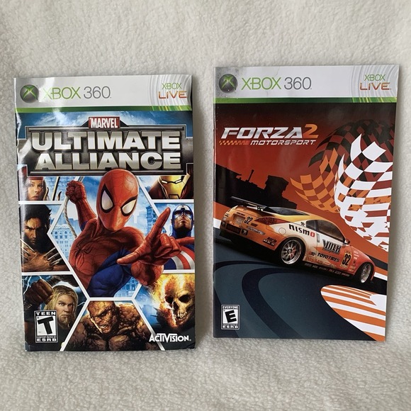 Marvel Ultimate Alliance Xbox 360 CIB & Forza Motorsport 2 Complete w/ Manual - Picture 4 of 14